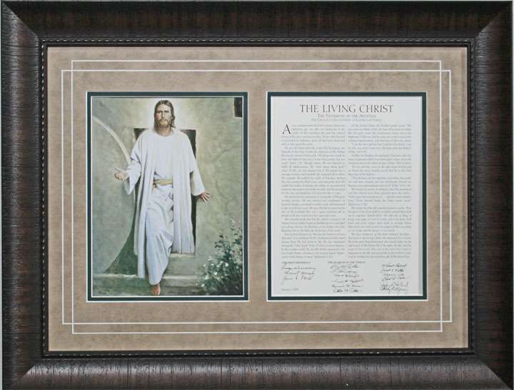 The Living Christ (16x22 Framed Art), , large image number 0