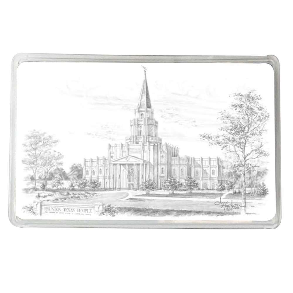 Houston Temple Recommend Holder Black & White, , large image number 0