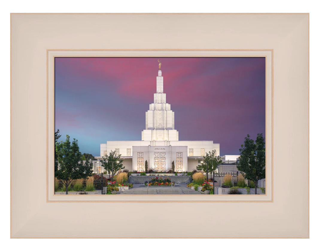 Idaho Falls Idaho Temple - Fire of Faith (11x15 Framed Paper Print)