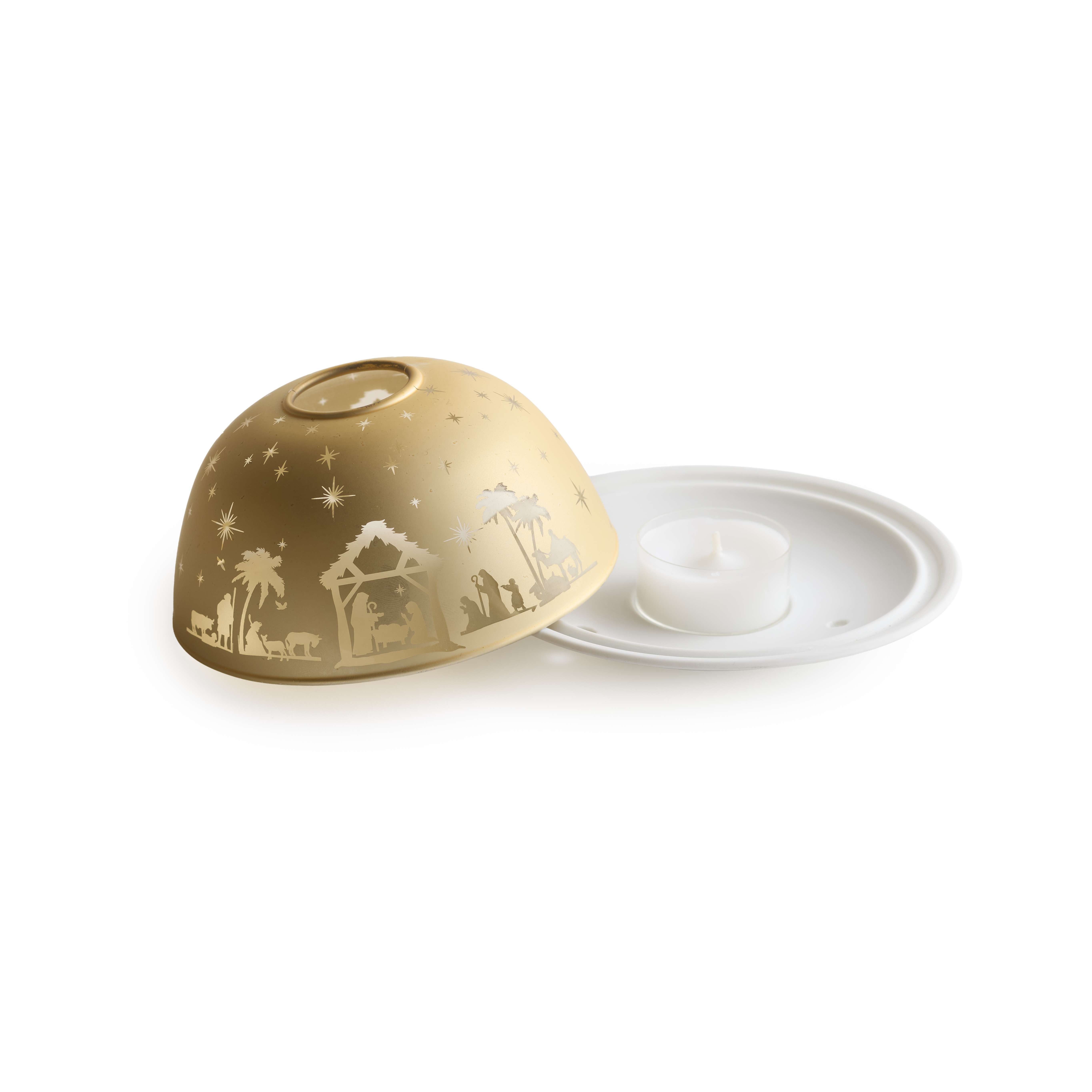 Dome with Tealight Nativity, , large image number 1