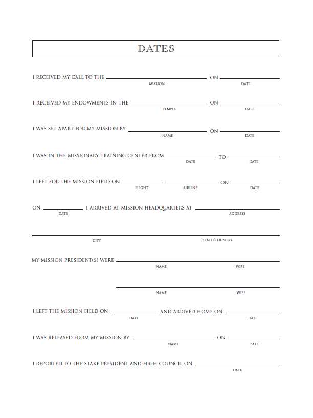 Missionary 3-Ring Binder Journal Refill, , large