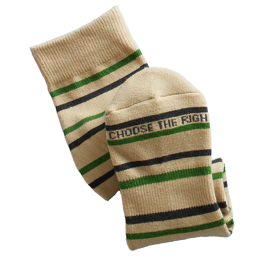 Men's Choose the Right Stripes Socks,  Men's Choose the Right Stripes Socks
