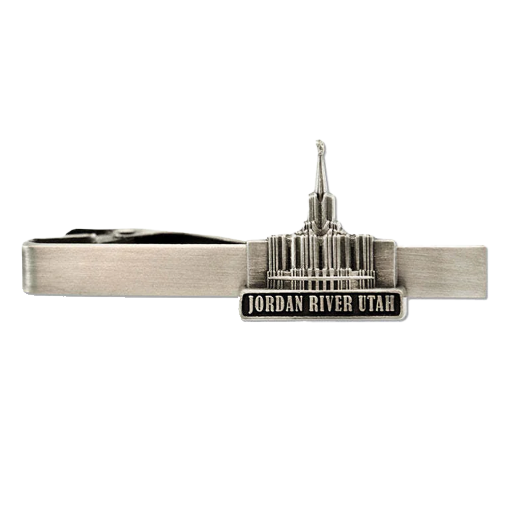 Jordan River Temple Tie Bar, , large