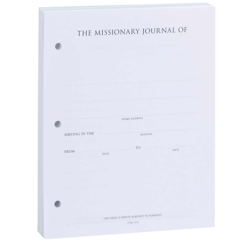 Missionary 3-Ring Binder Journal Refill