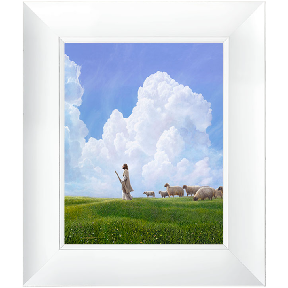 Greener Pastures (22x26 Framed Textured Print) - OLSEN, GREG