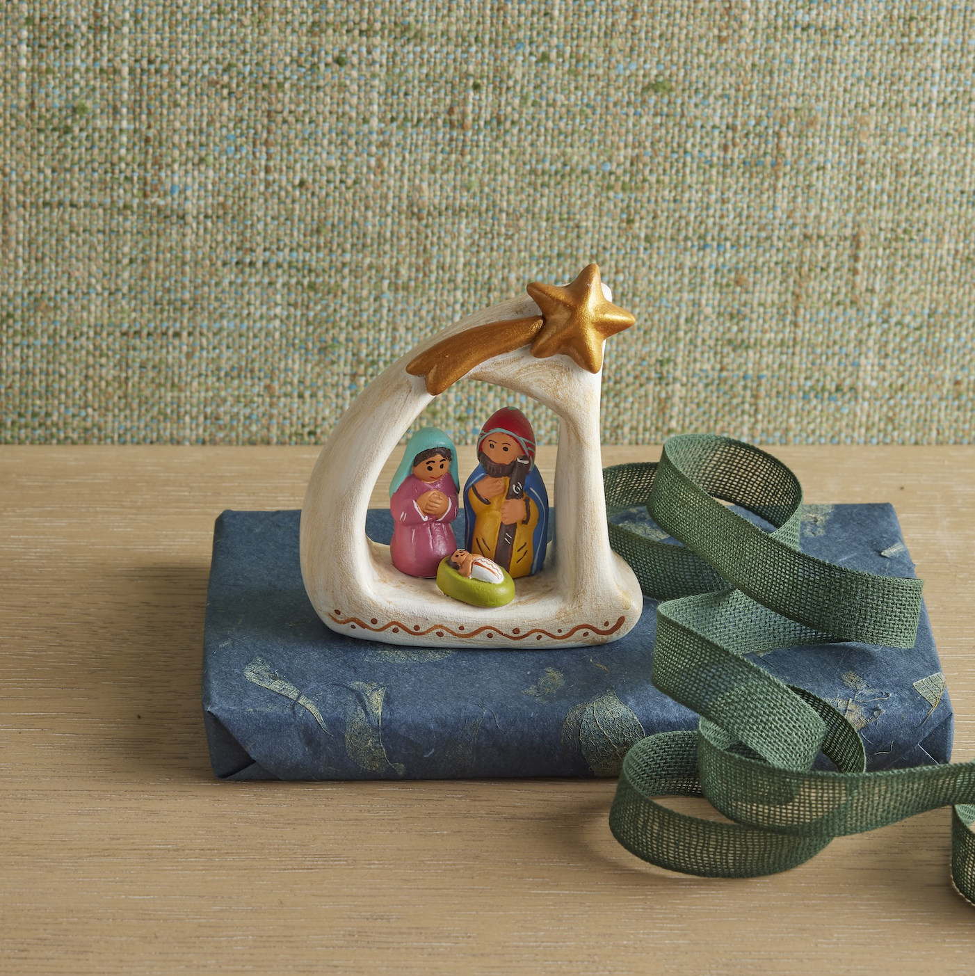 Peruvian Starlight Arch Holy Family Nativity Figurine, , large