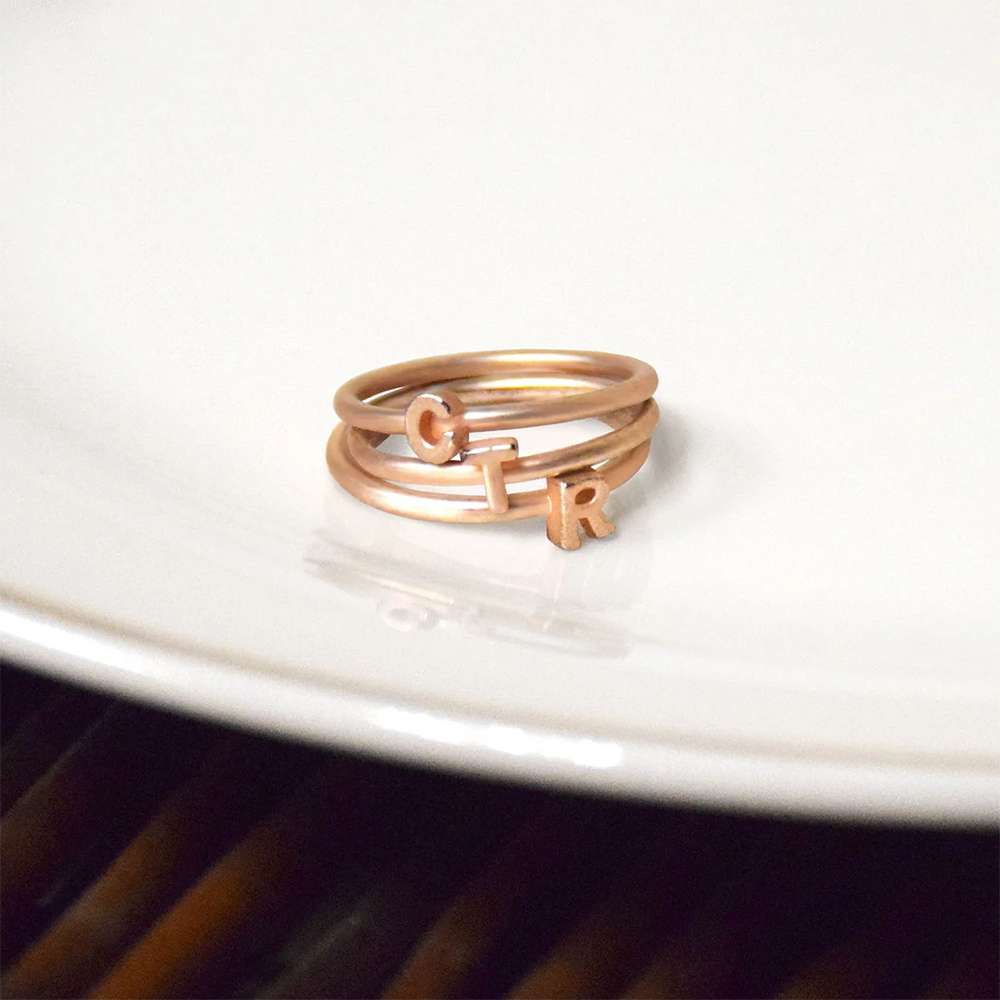 Stackable Letters CTR Ring, , large image number 2