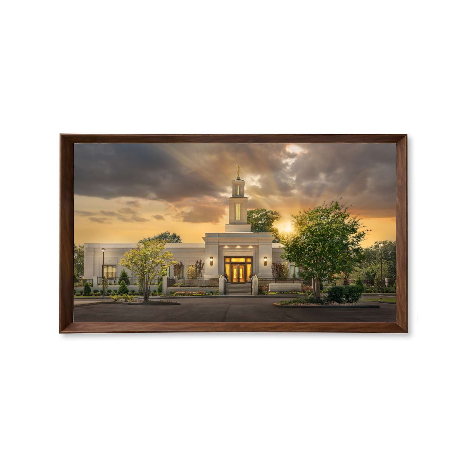 Memphis Tennessee Temple, Fire of the Covenant Series (25x43 Framed Canvas Print), , large image number 0