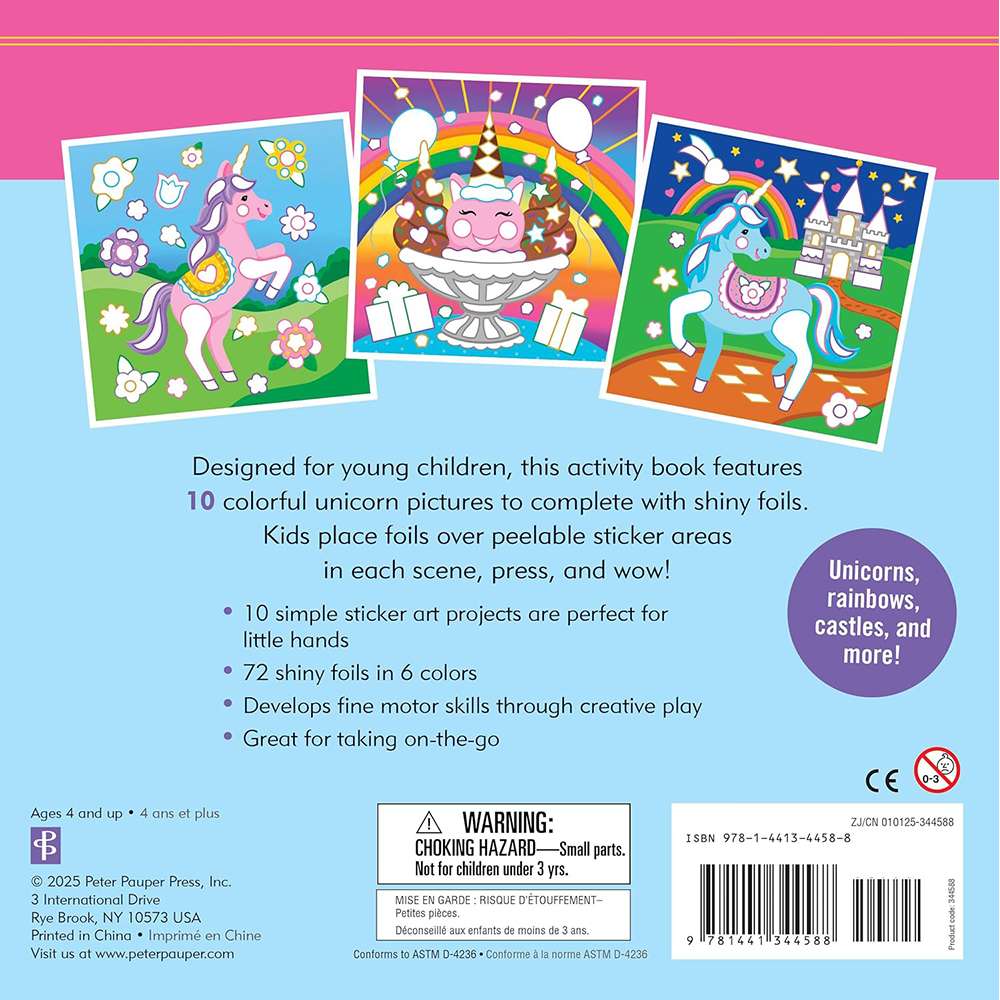Color-By-Foil Sticker Book Unicorns, , large image number 11