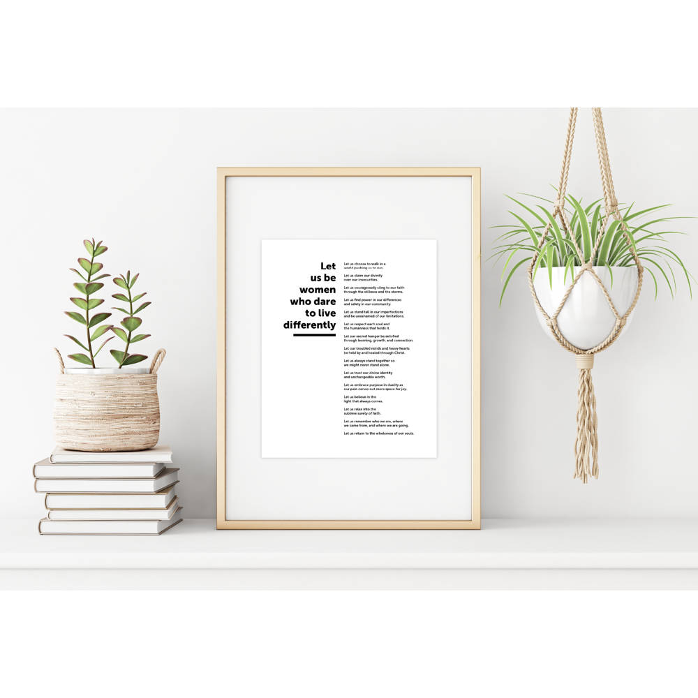 Magnify Manifesto Black and White Print, , large