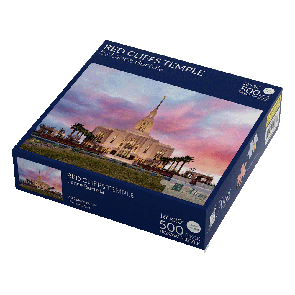 Puzzle Red Cliffs Temple 500 Piece Lance Bertola