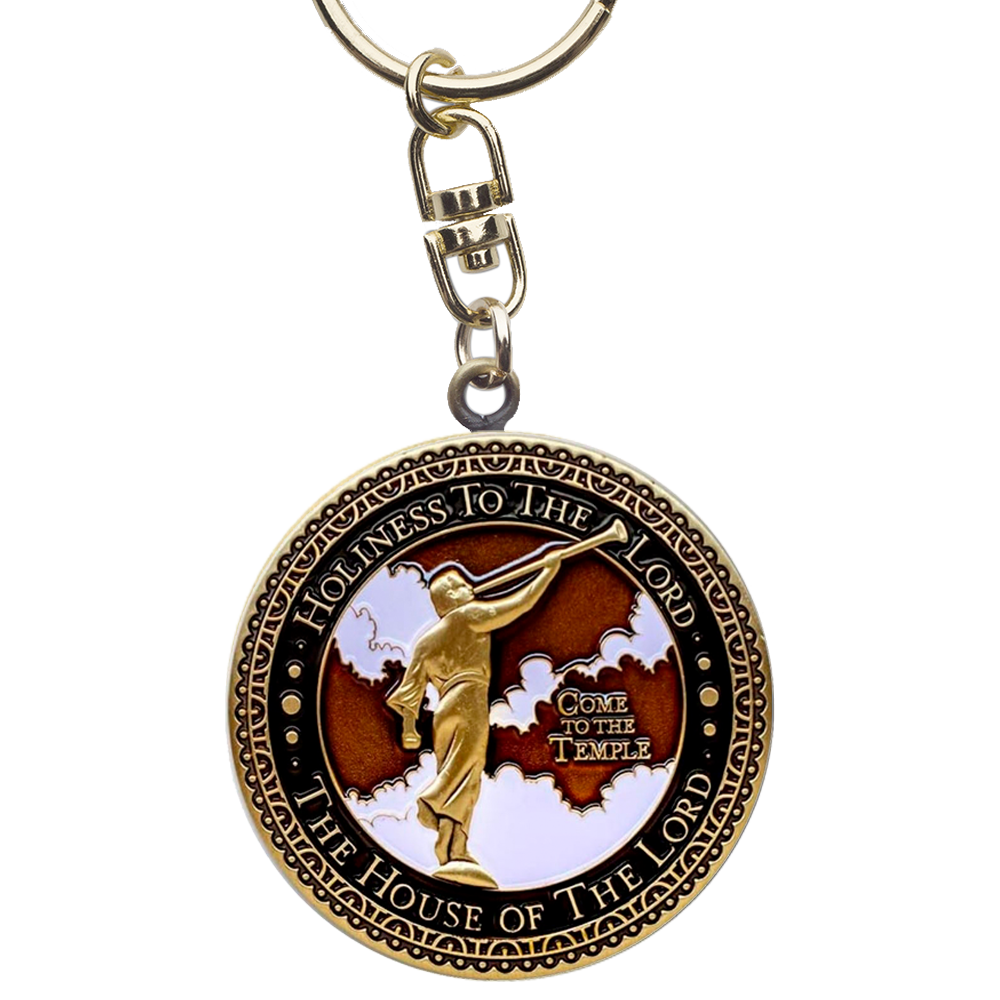 Red Cliffs Utah Temple Keychain, , large image number 2