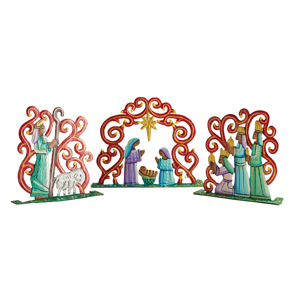 Haitian Filigree Nativity Scenes