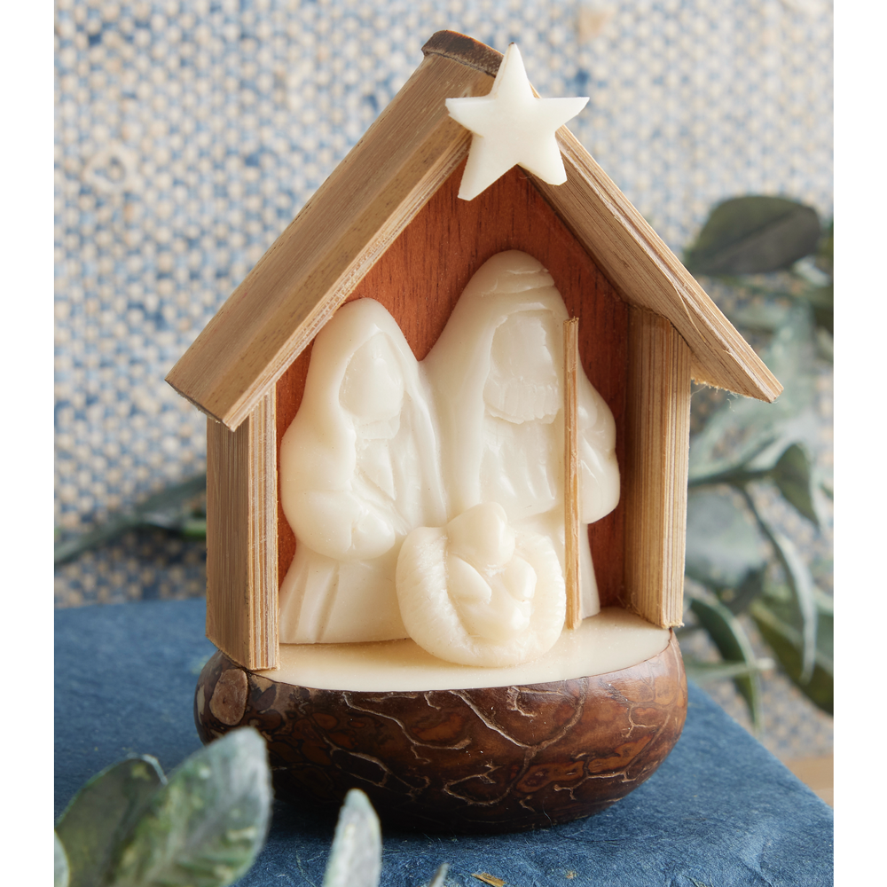Ecuadorian Tagua Holy Family Nativity Figurine