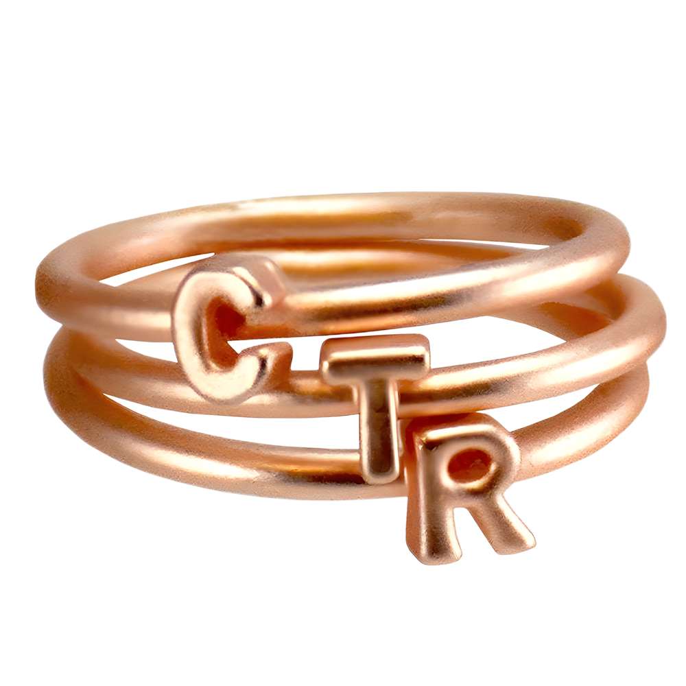 Stackable Letters CTR Ring