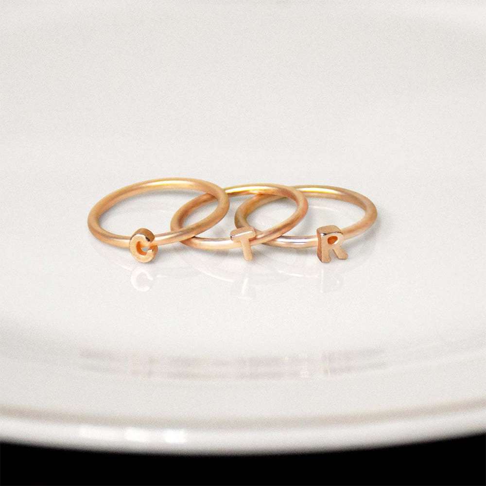 Stackable Letters CTR Ring, , large image number 3
