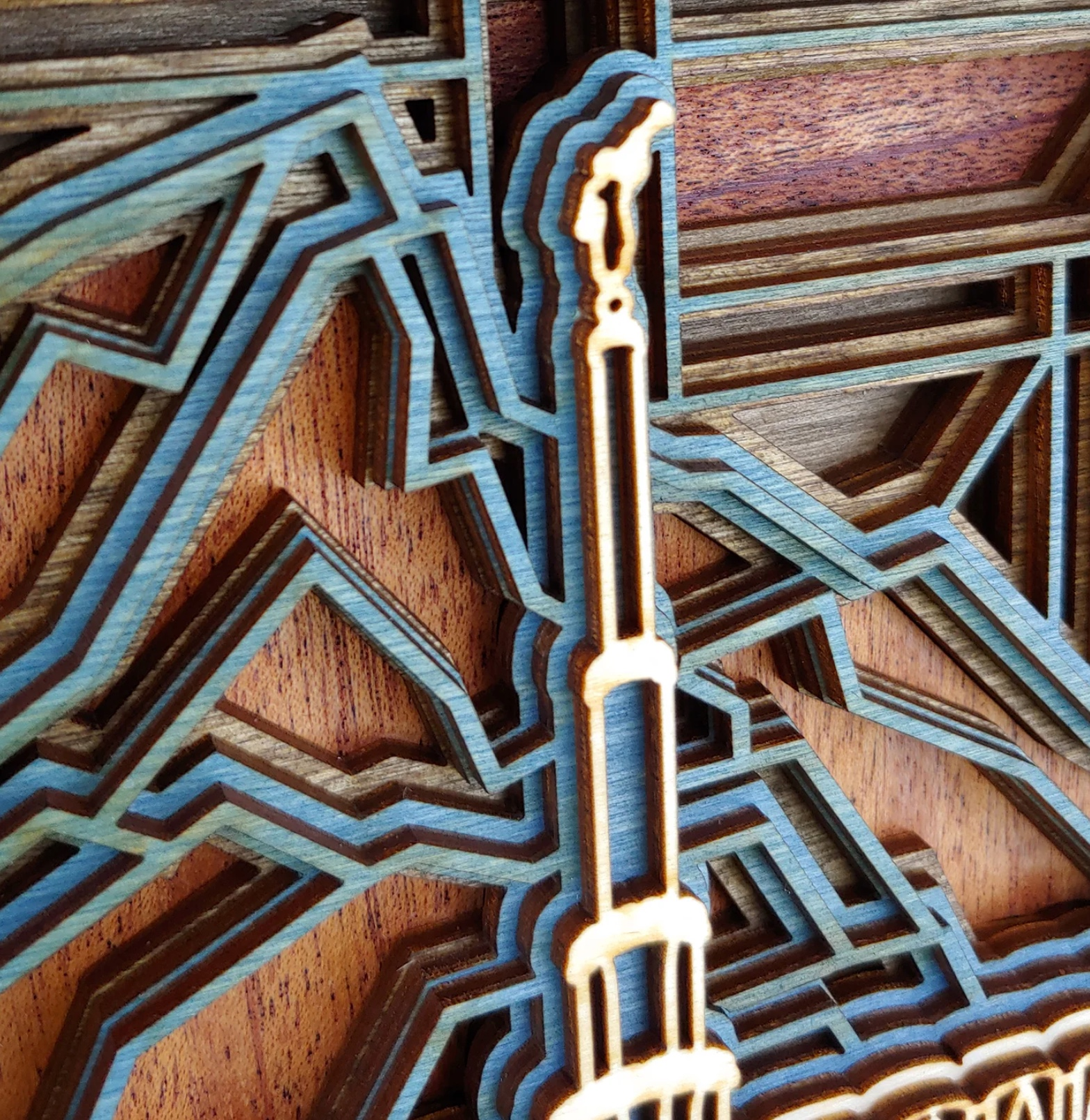 Provo Utah Temple Layered Wood Plaque, , large