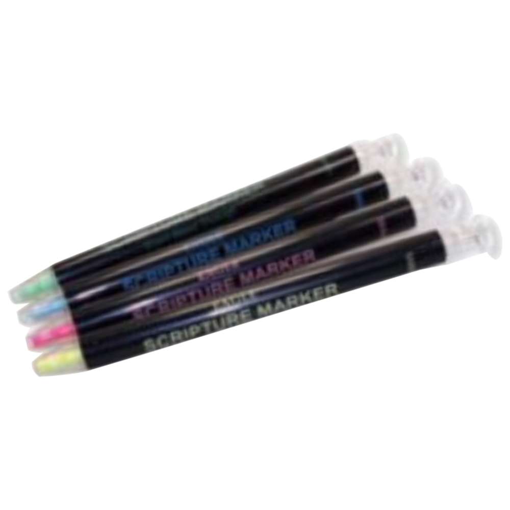 Dry Marker Package: 4 Colors Scripture Marker