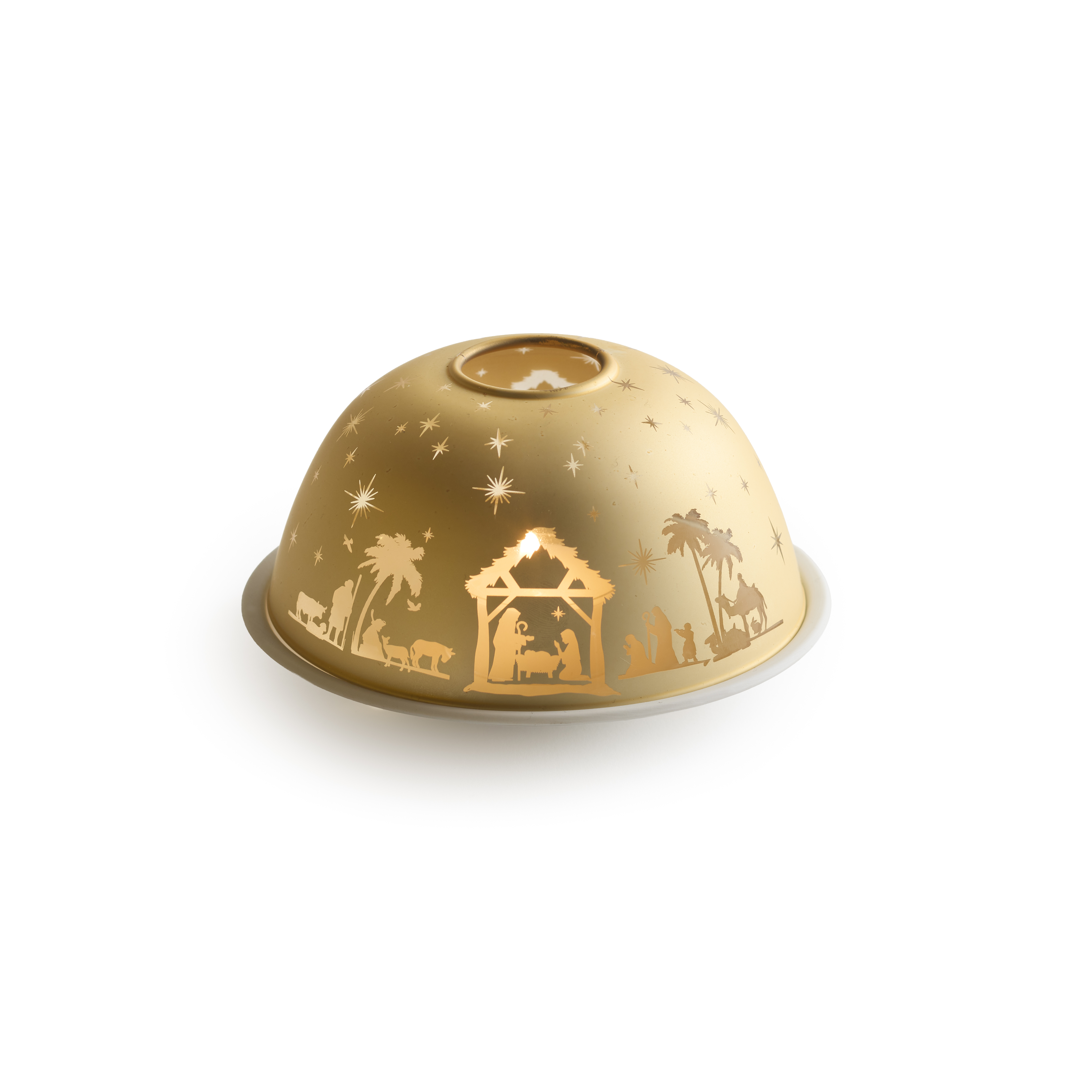 Dome with Tealight Nativity