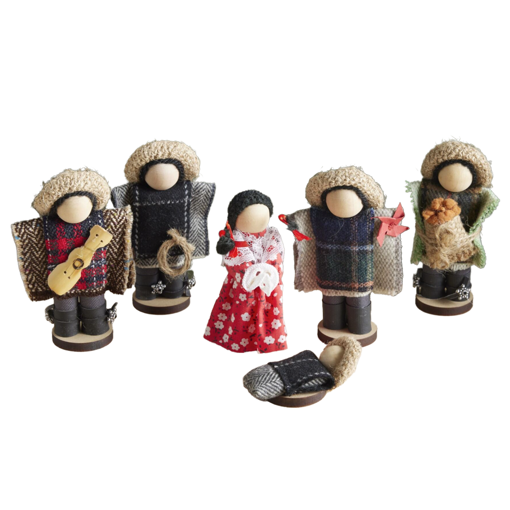 Chilean Fabric Nativity Family Set
