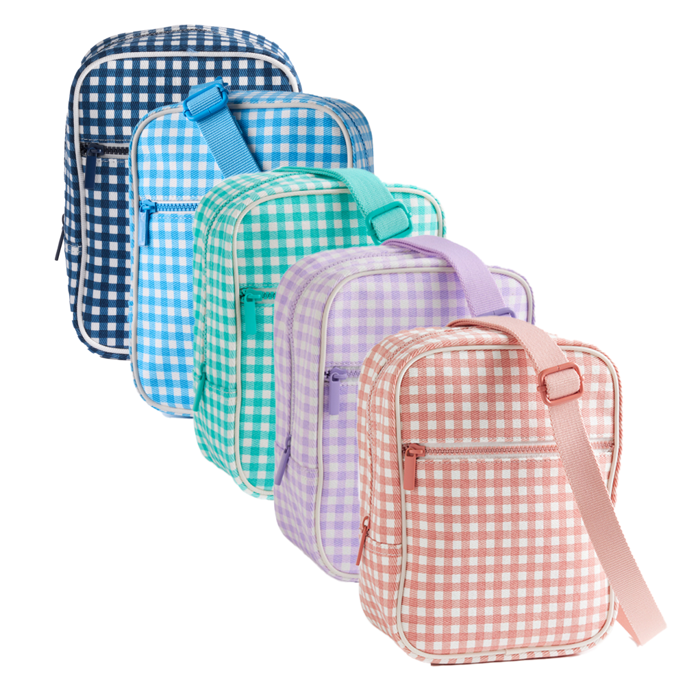 Plaid Crossbody Regular Scripture Tote,  Plaid Crossbody Regular Scripture Tote