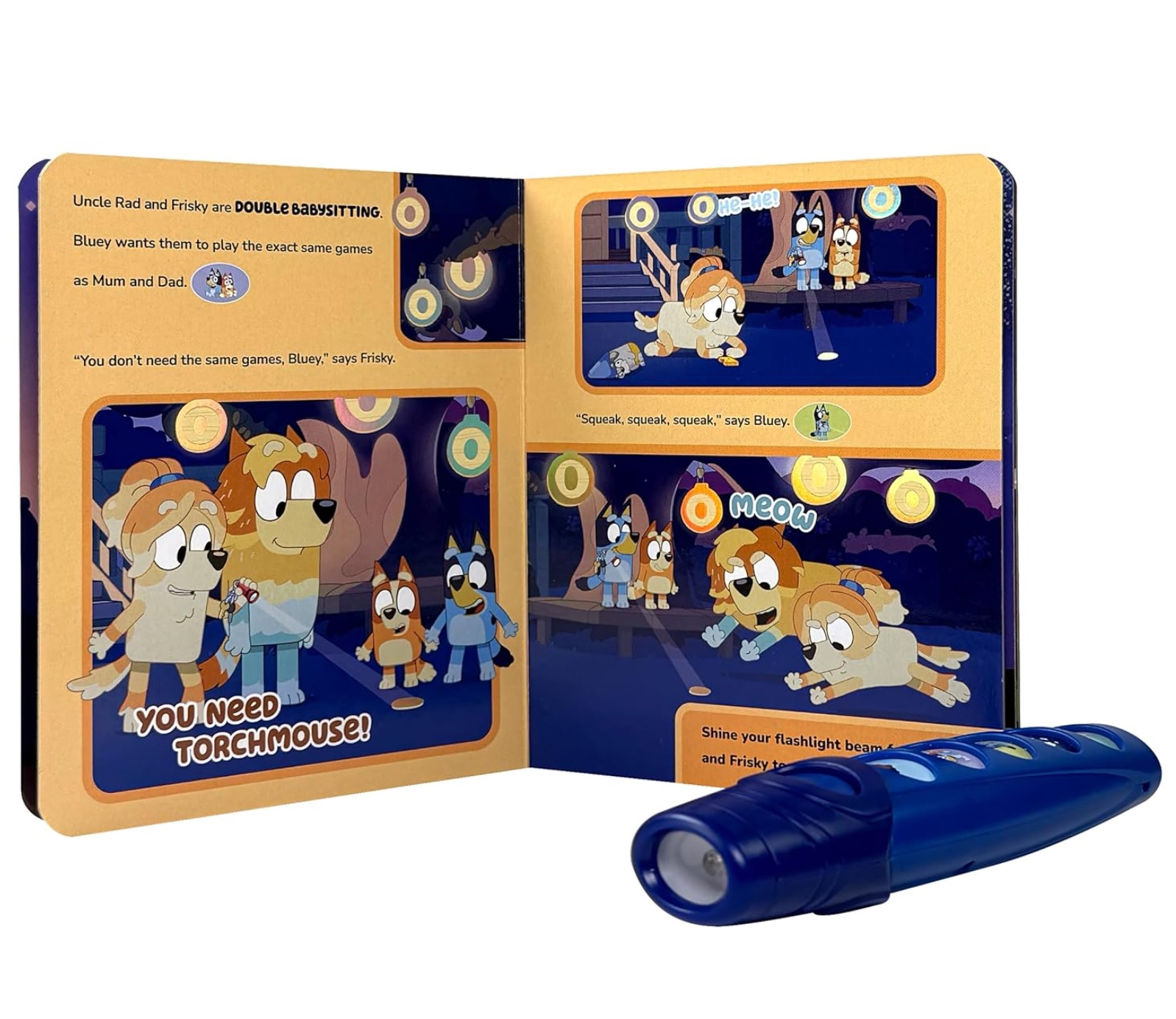 Bluey Oooh, Shiny! Flashlight Adventure Box Set, , large