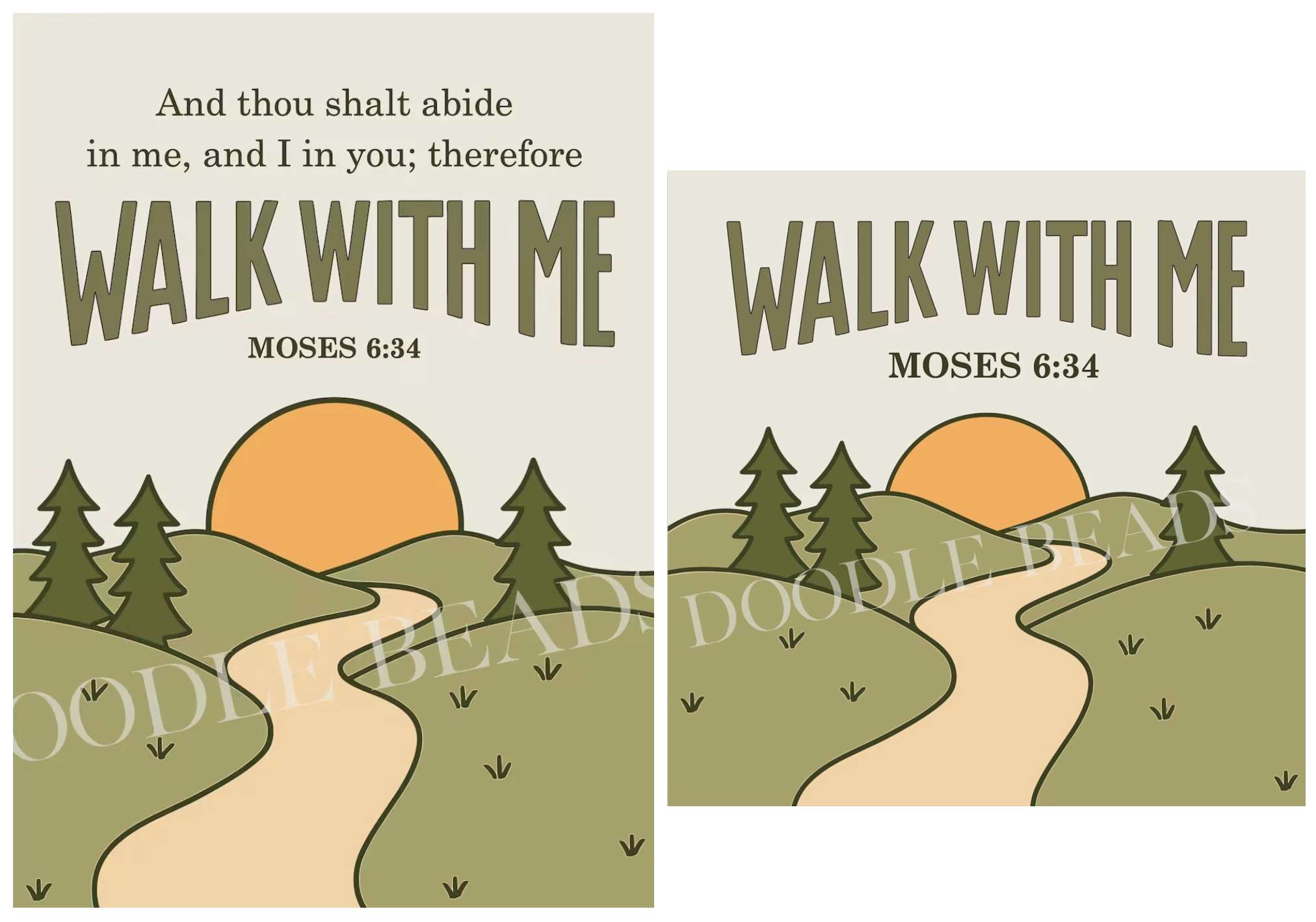 2026 Youth Theme Walk with Me Mountain Path Print