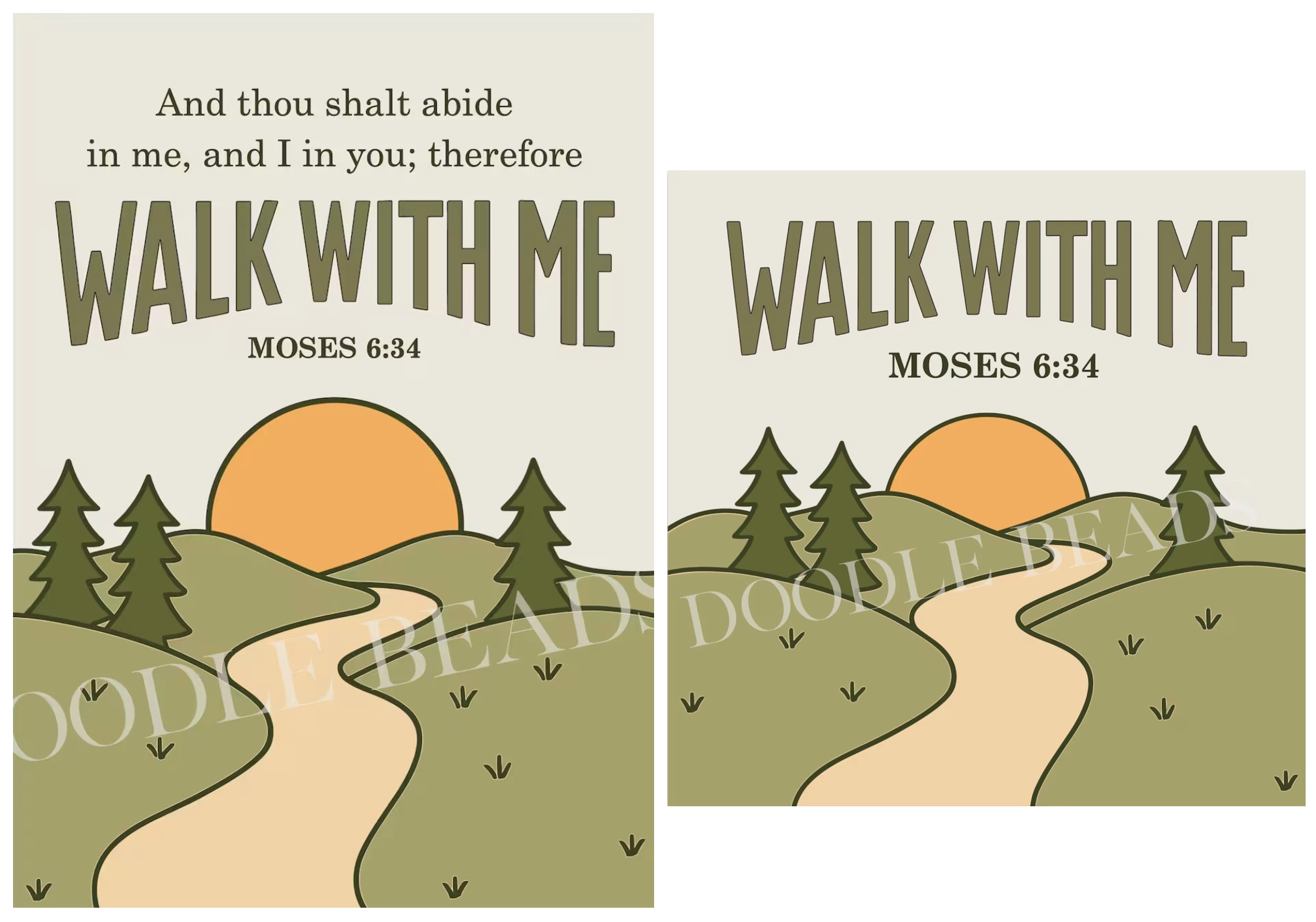 2026 Youth Theme Walk with Me Mountain Path Print