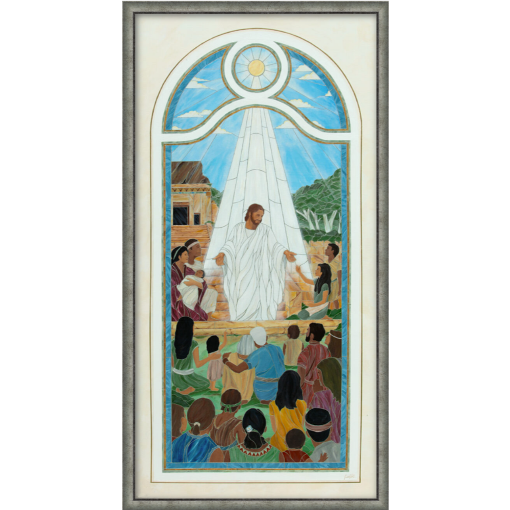 Arise and Come Forth Unto Me (34X18 Framed Canvas Print)