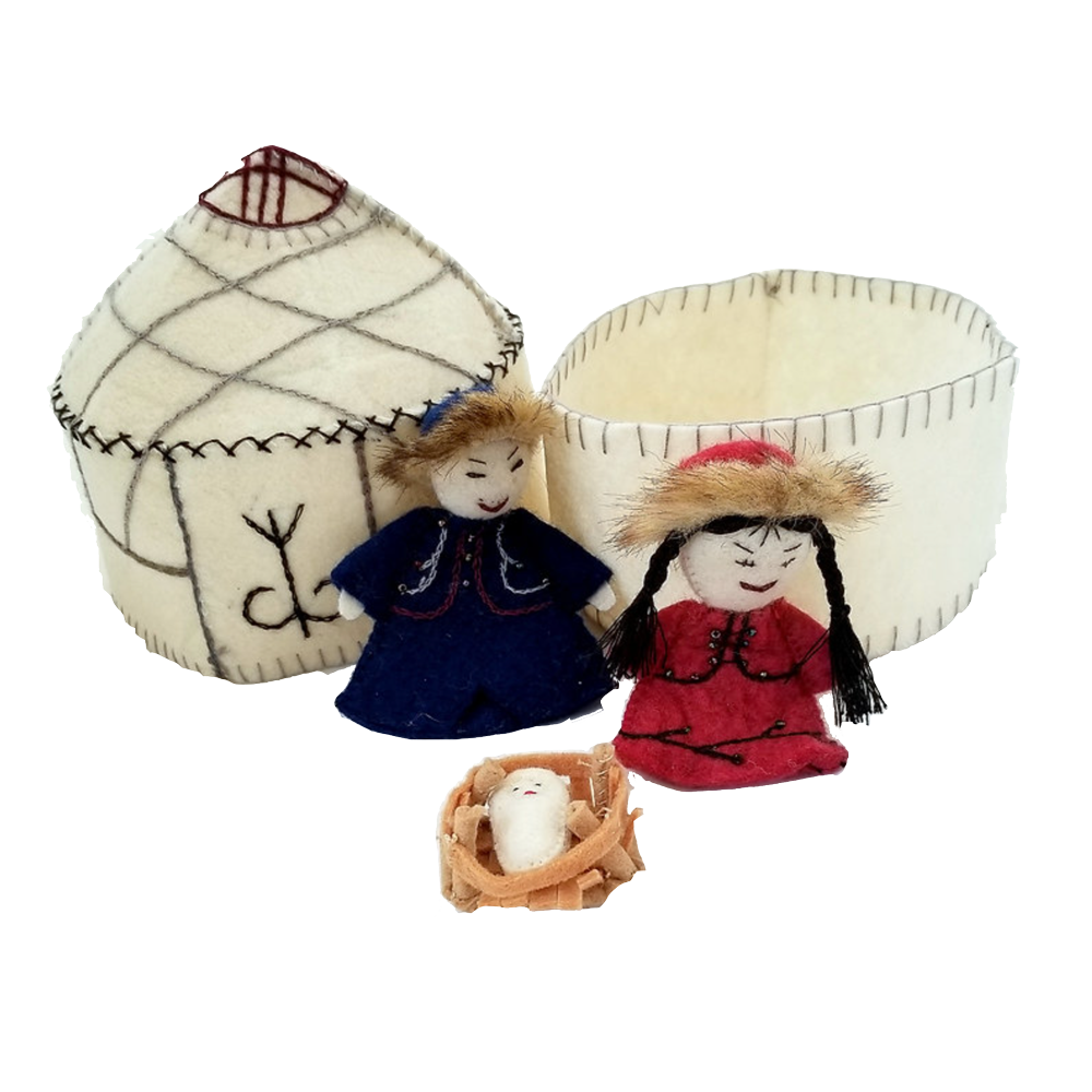 Kyrgyzstan Felt Nativity, , large image number 0