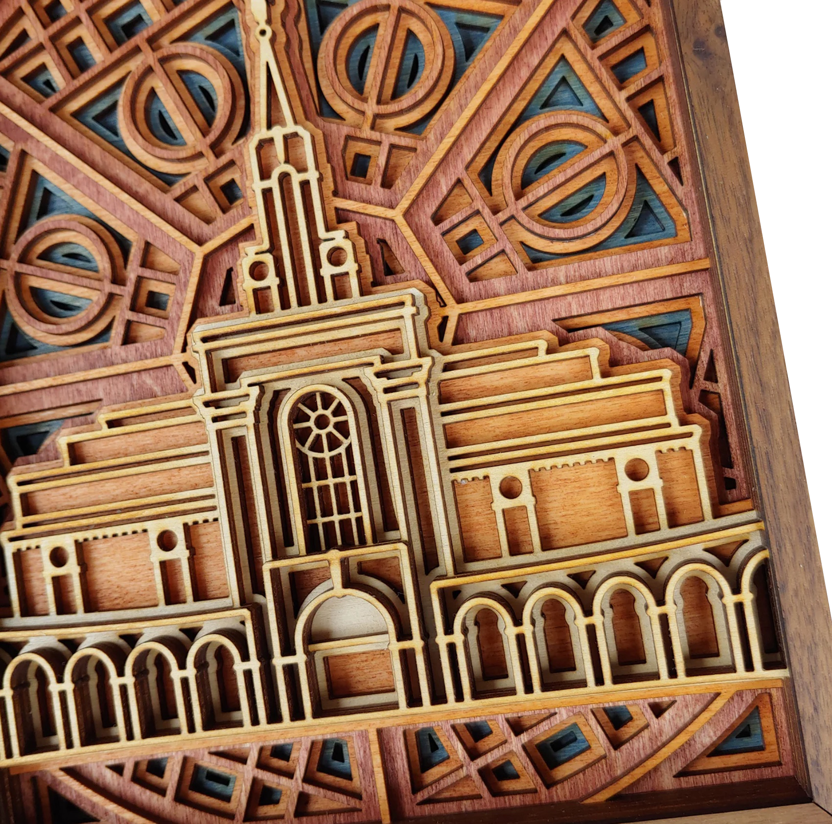 Bountiful Utah Temple Layered Wood Plaque, , large image number 3