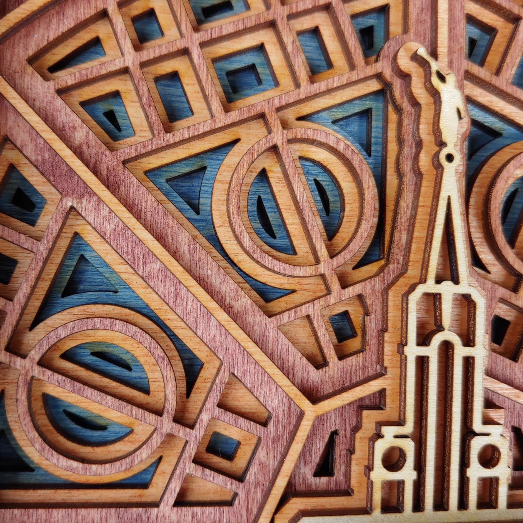 Bountiful Utah Temple Layered Wood Plaque, , large image number 2