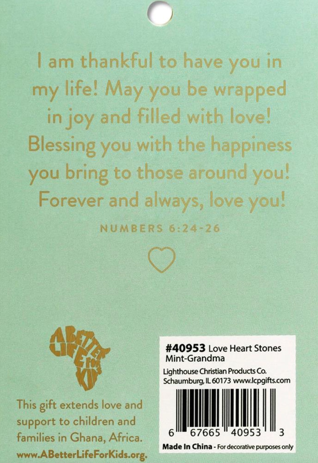 Love You Grandma Heart Stone, , large image number 2