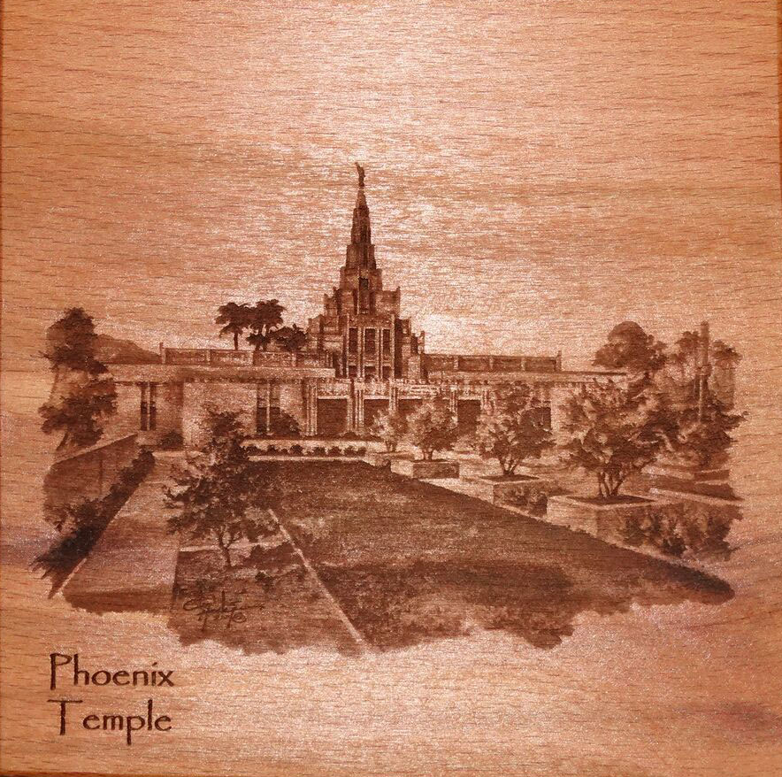 Phoenix Temple (6x6 Plaque), , large image number 0