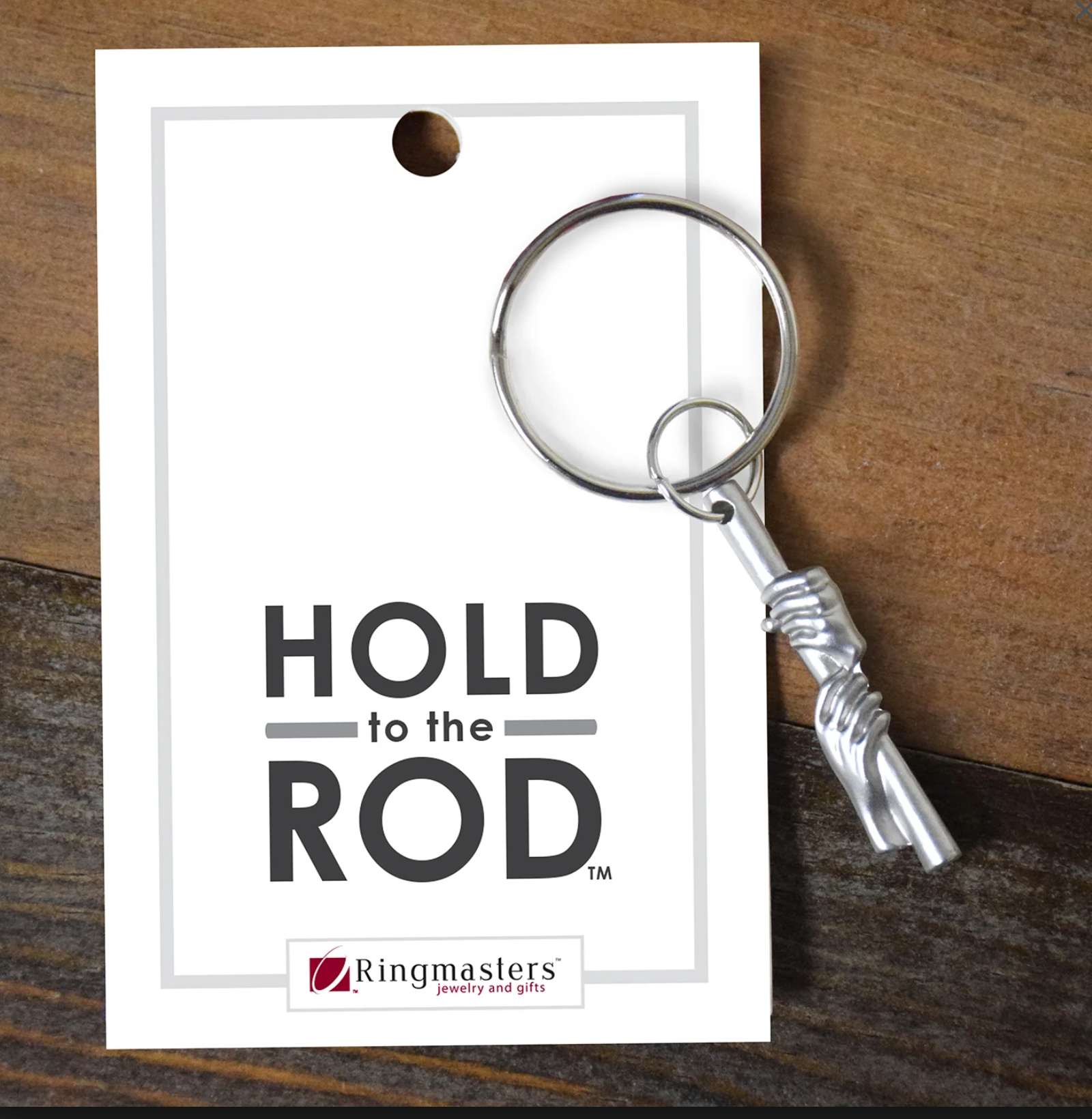 Hold to the Rod with Hands Keyring