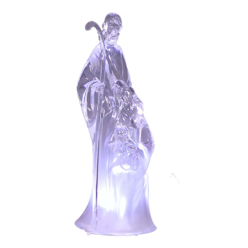 Light-up Acrylic Holy Family Nativity Figurine, , large image number 0