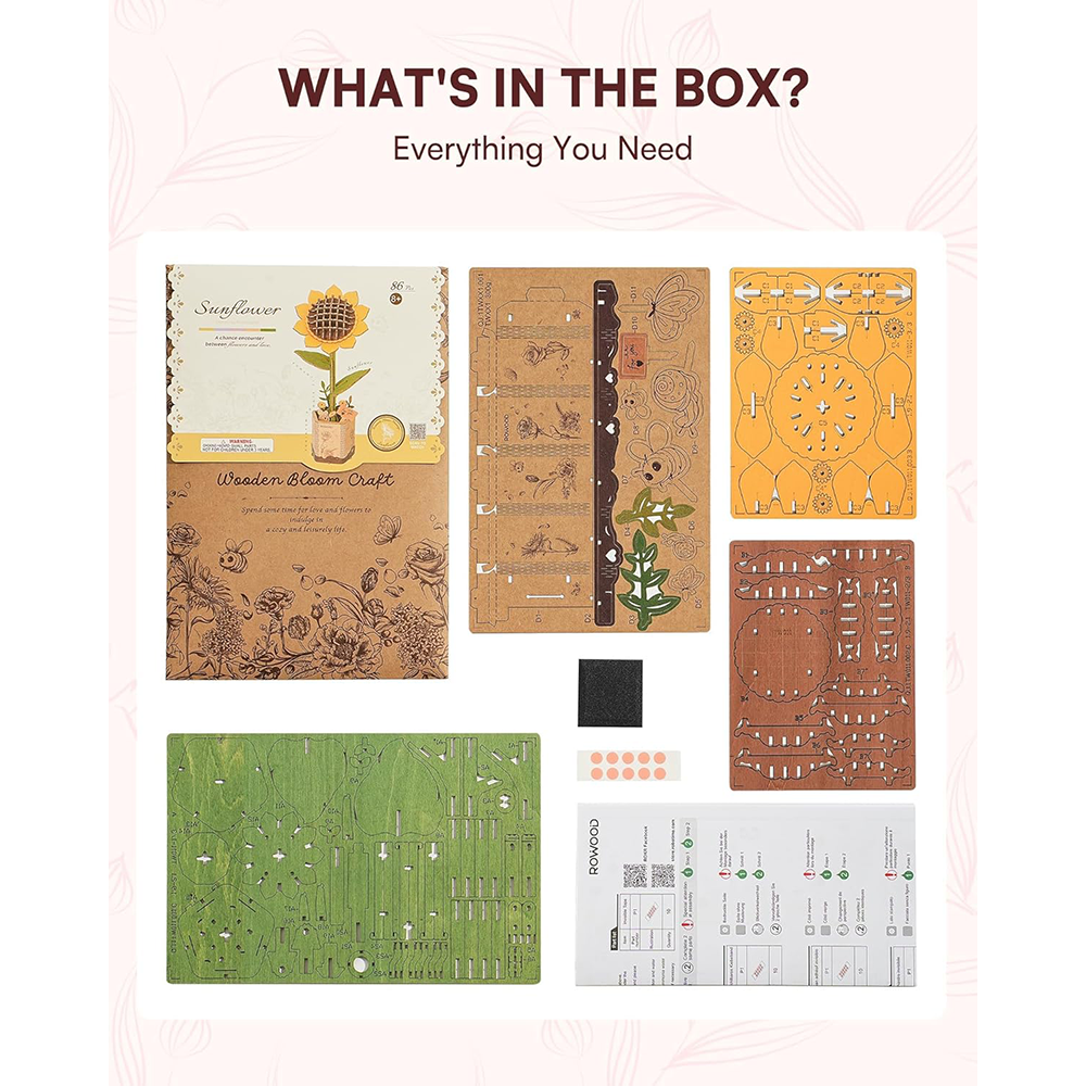 Sunflower Bloom 86 Piece Wooden Puzzle , , large image number 3