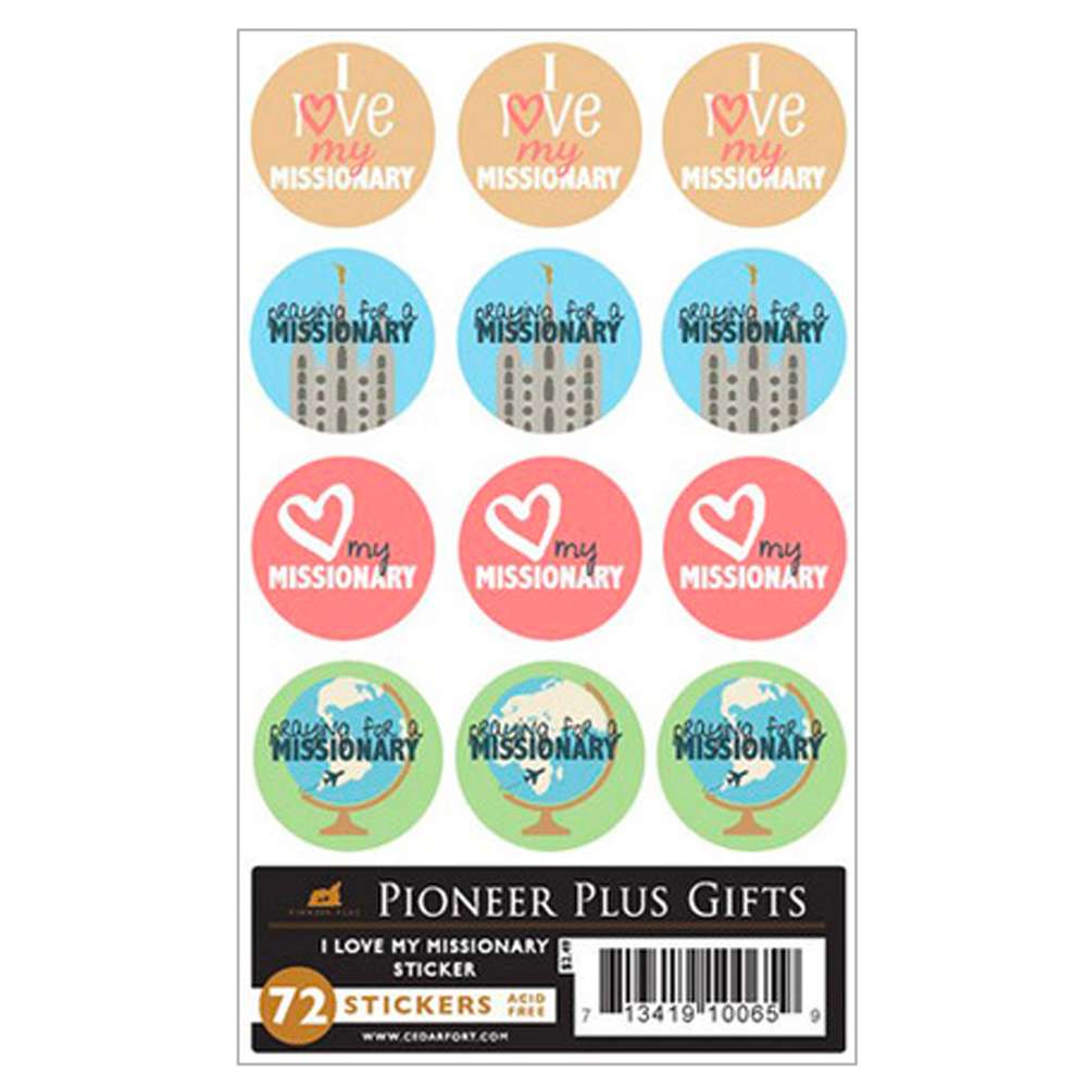 I Love My Missionary Stickers