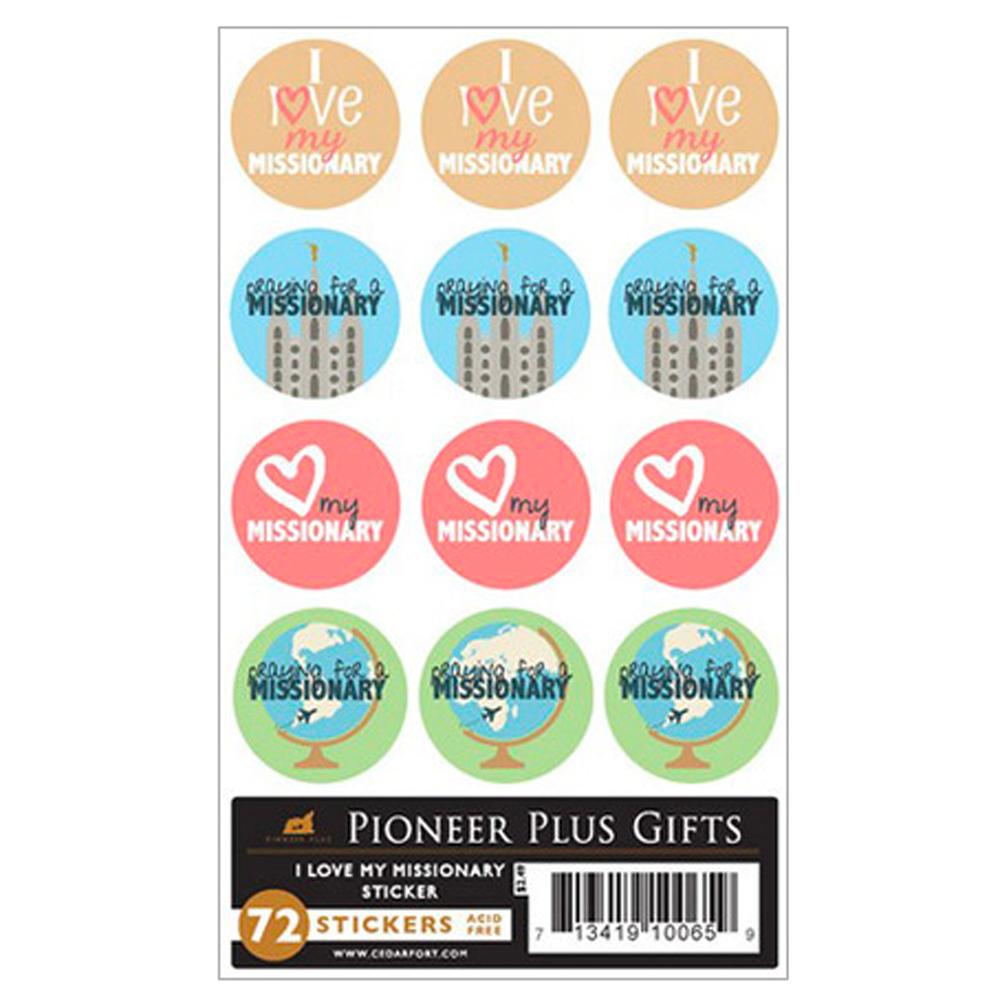 I Love My Missionary Stickers,  I Love My Missionary Stickers
