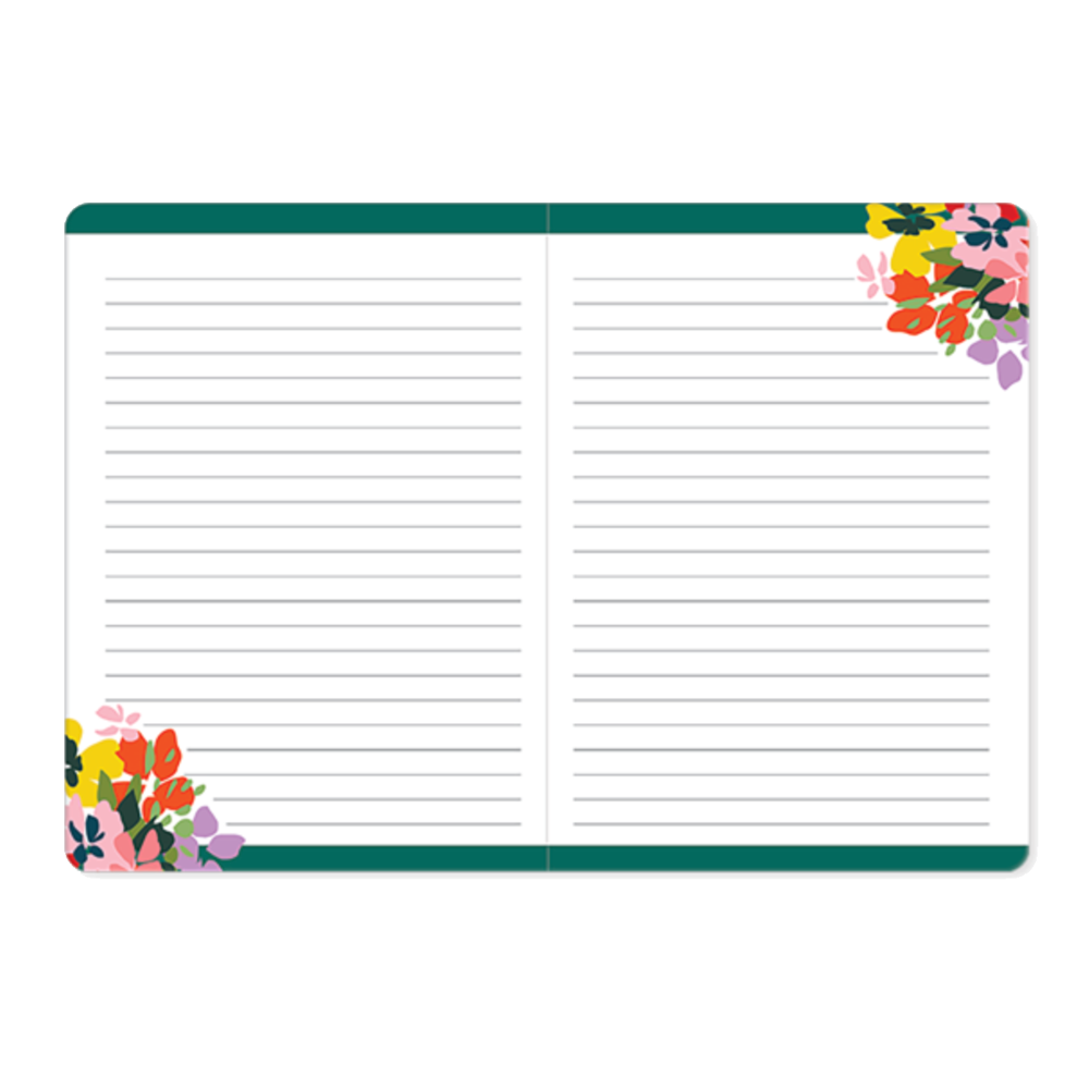 Bold Blooms Yellow Floral Journal, , large