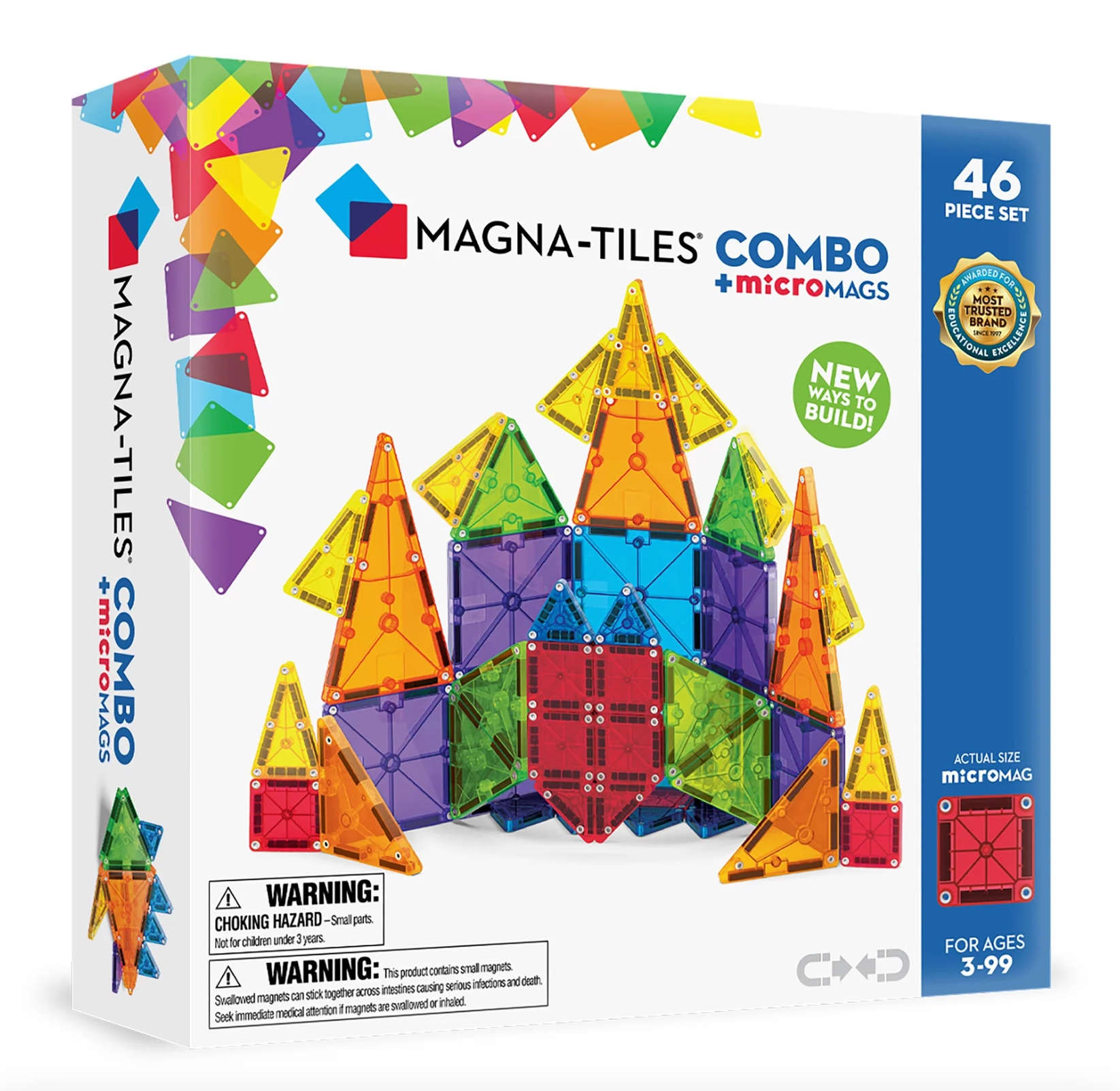 Magna-Tiles 46 Piece Combo Set