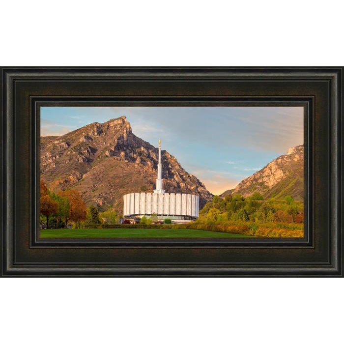 Provo Temple Peace Be Still (22x36 Framed Art)