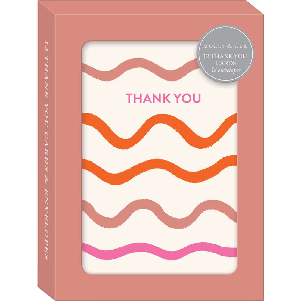 Squiggle Thank You Boxed Note Cards