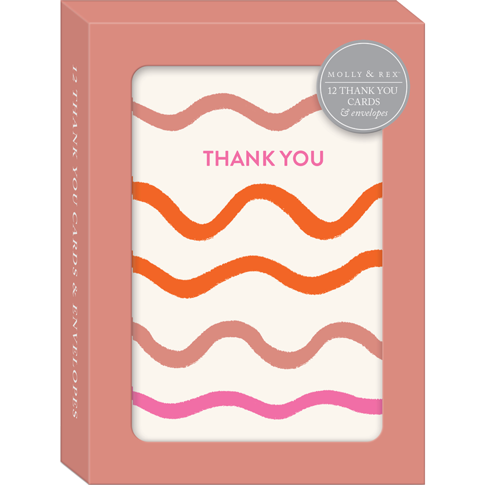 Squiggle Thank You Boxed Note Cards