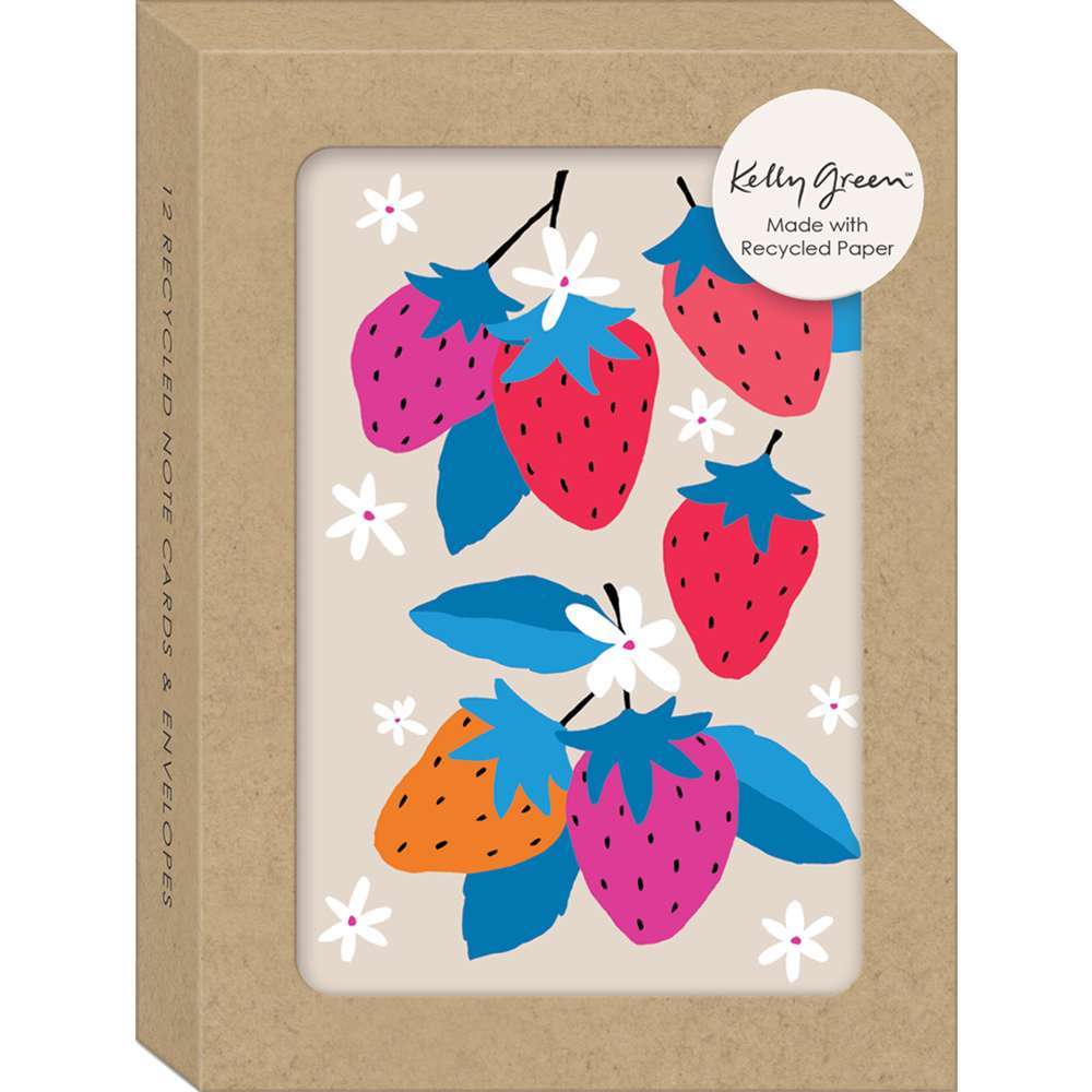 Strawberries Market Fruit Boxed Note Cards