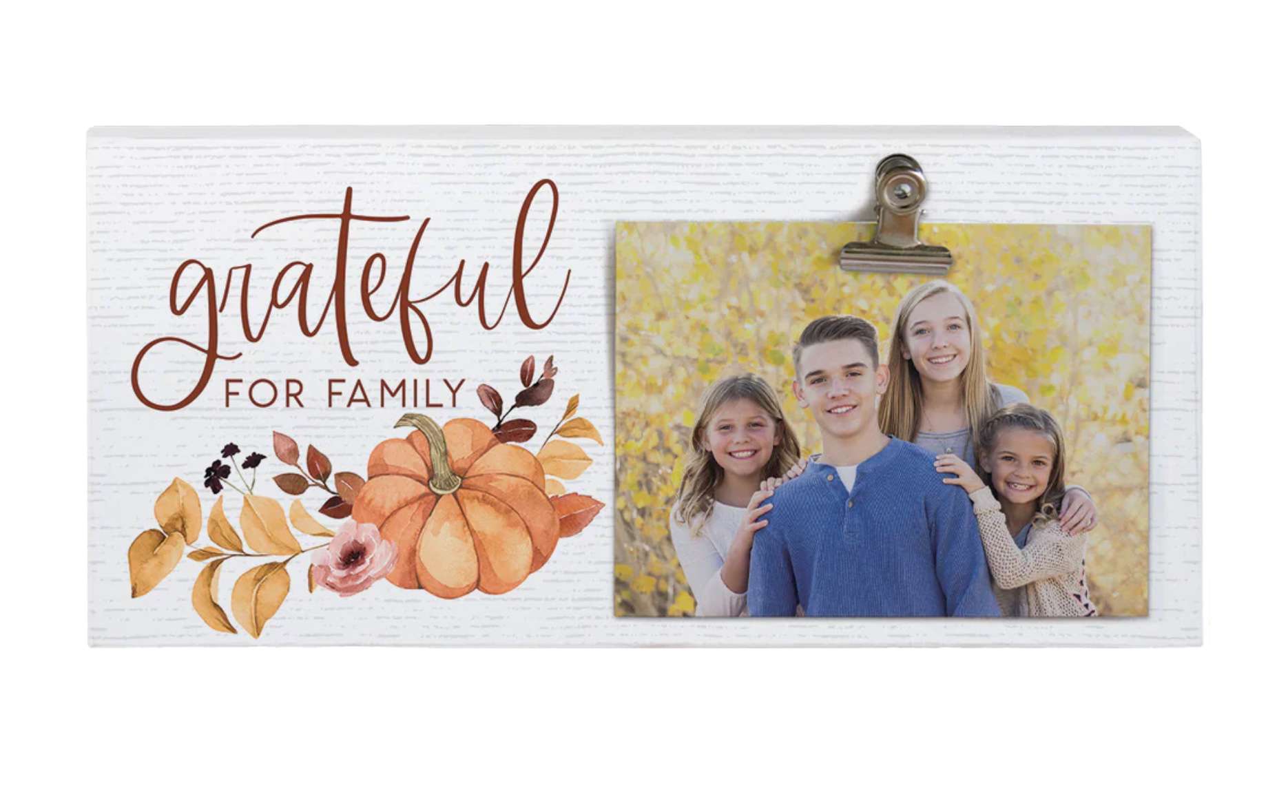 Grateful for Family (12x5 Clip Frame), , large image number 0