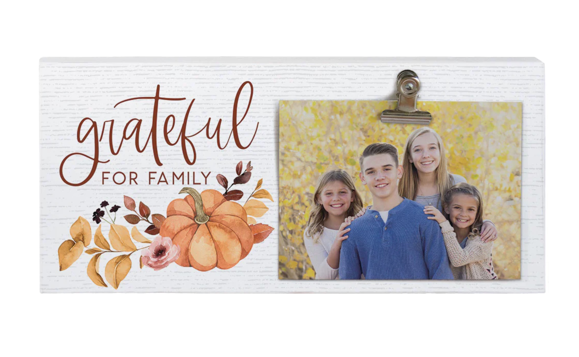 Grateful for Family (12x5 Clip Frame)