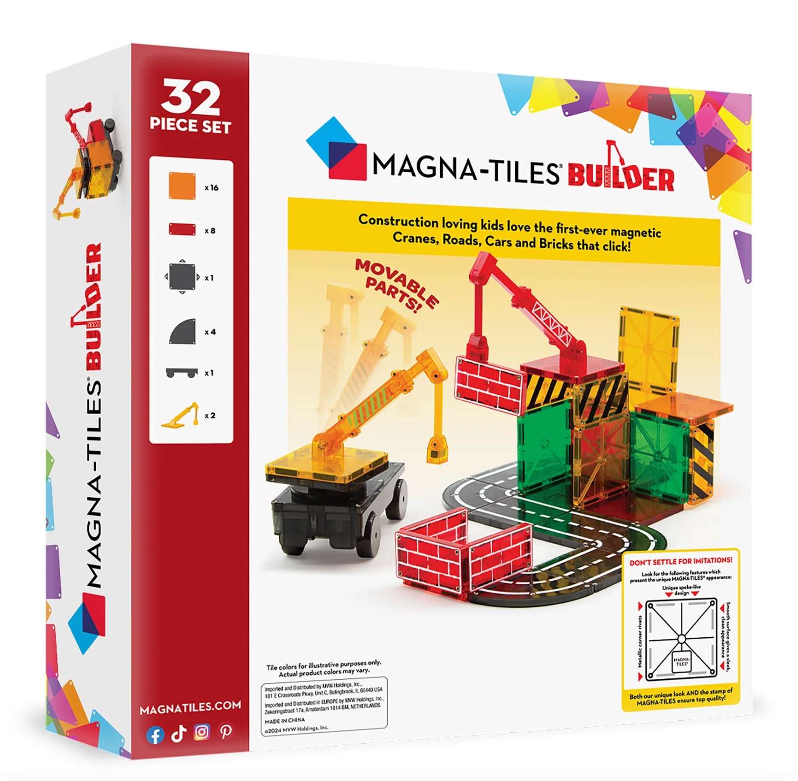 Magna Tiles Builder 32 Piece Set, , large image number 2