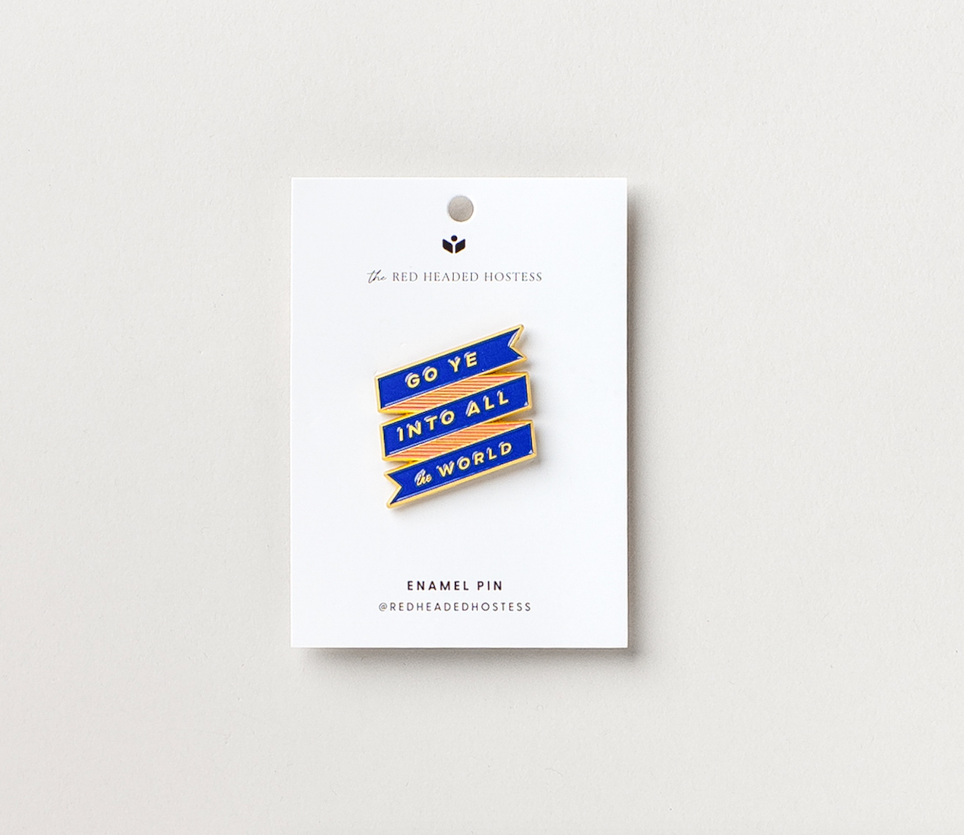 Go Ye Into All The World Enamel Pin