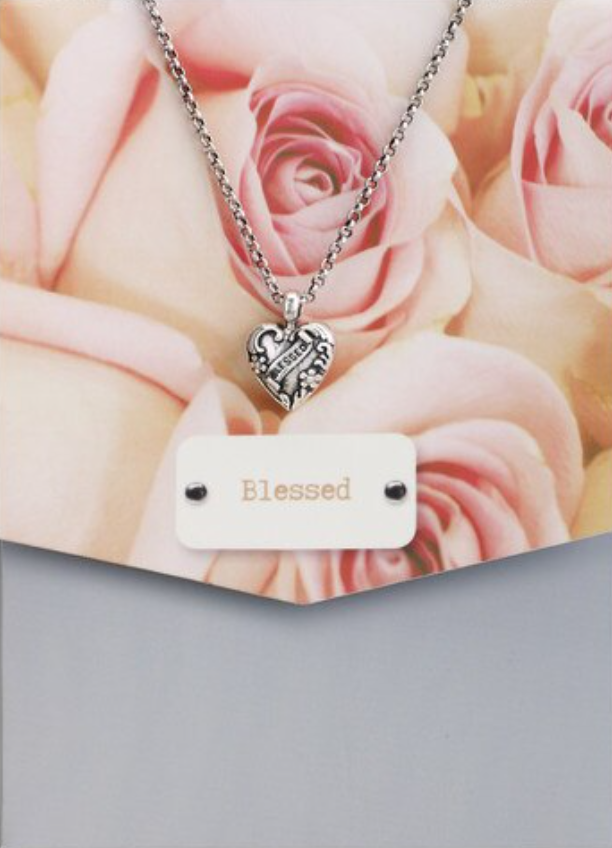 Blessed Heart Pendant Necklace, , large